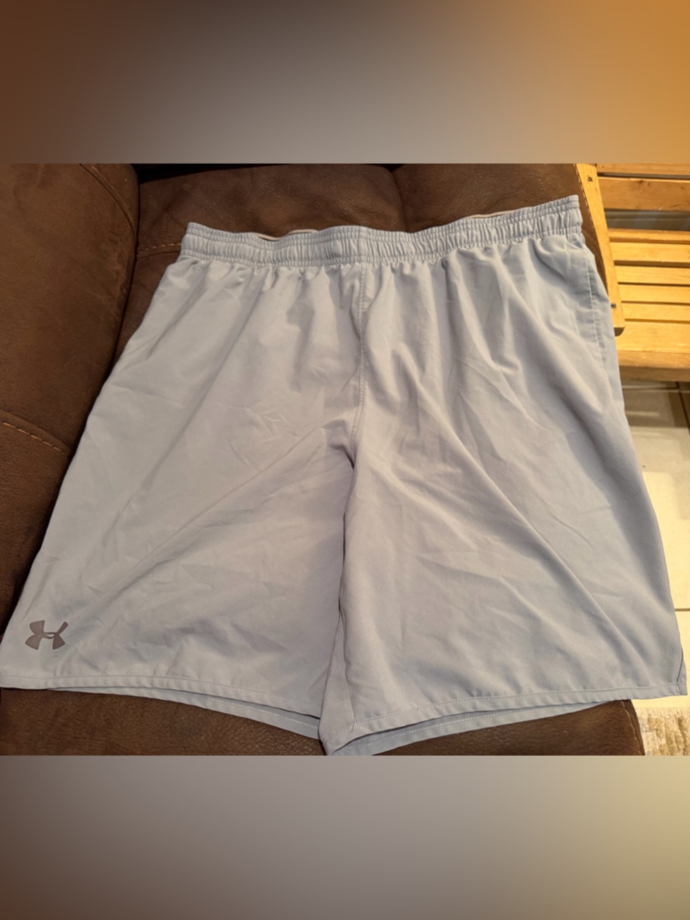 Under Armour Gray Athletic Shorts with Branded Waistband